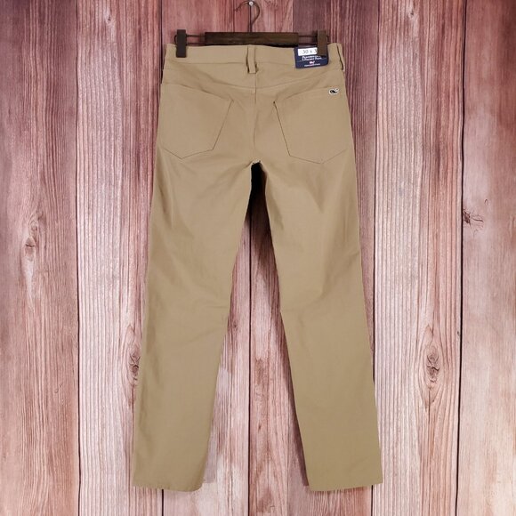 NWT Vineyard Vines Performance Mens Size 30X30 Ridge Khaki 5 Pocket Pants $92.99 - Picture 2 of 16